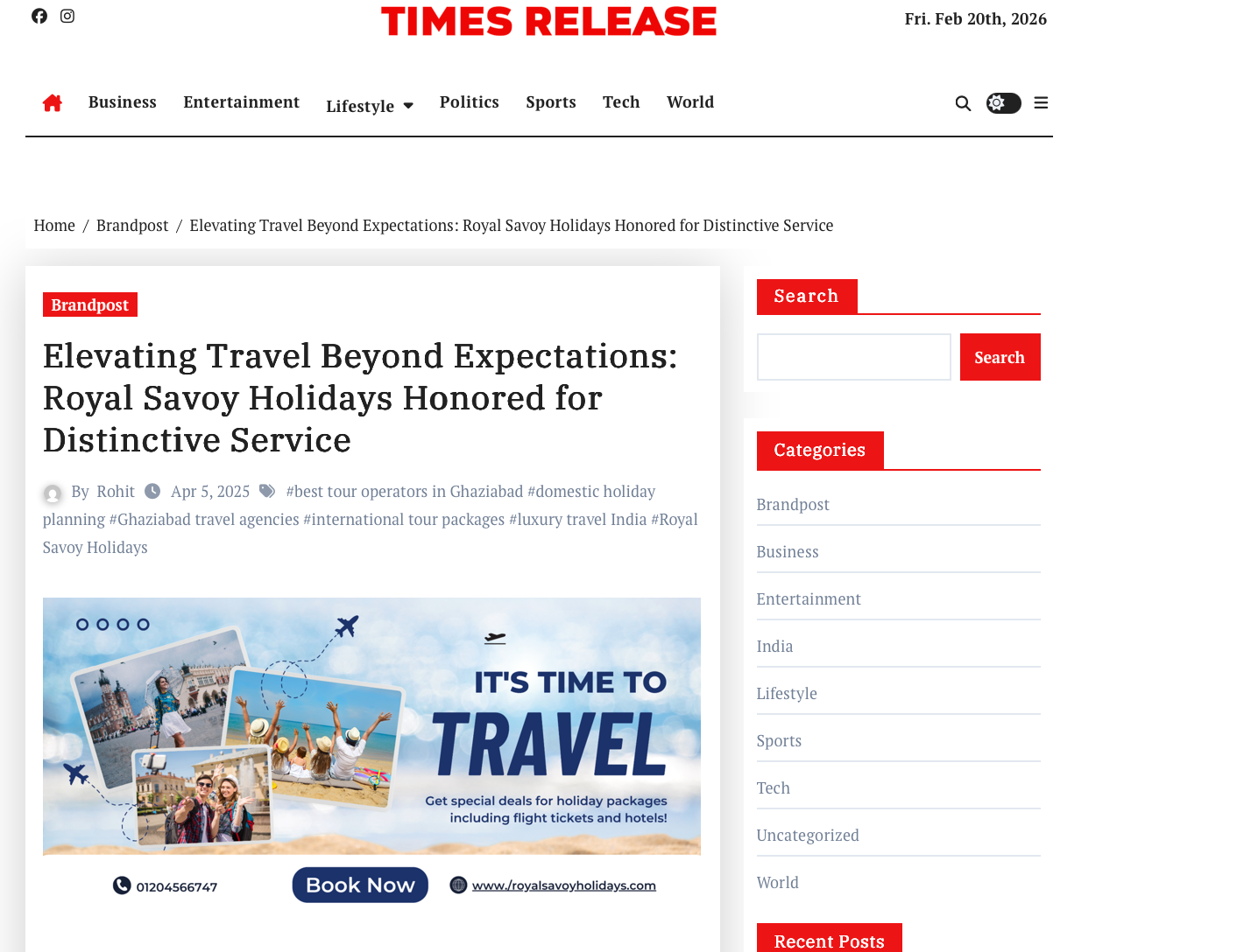 Times Release